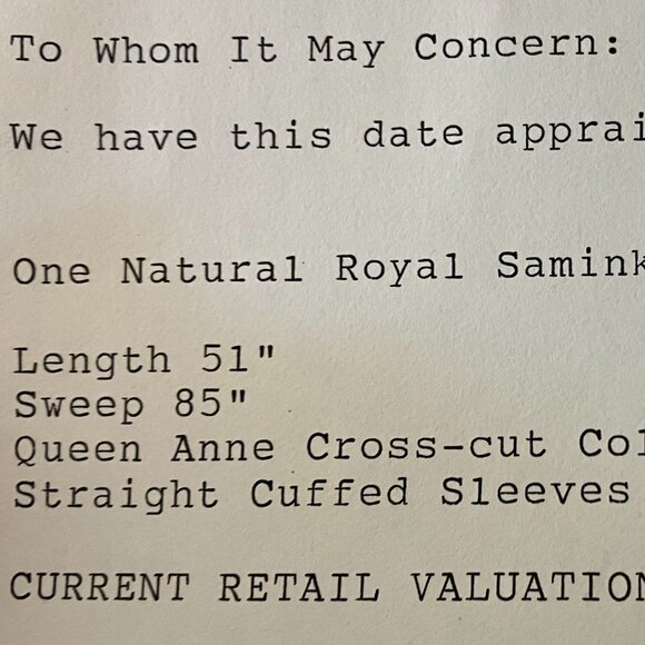 Vintage Royal Samink Real Fur Full-length Brown Coat, Wasserman & Son - Picture 8 of 10